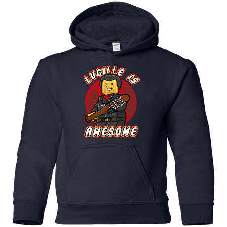 Sweatshirts Navy / YS Lucille is Awesome Youth Hoodie