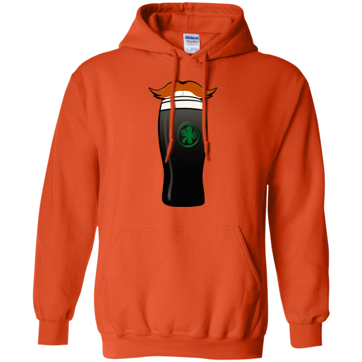Sweatshirts Orange / Small Luck of The Irish Pullover Hoodie