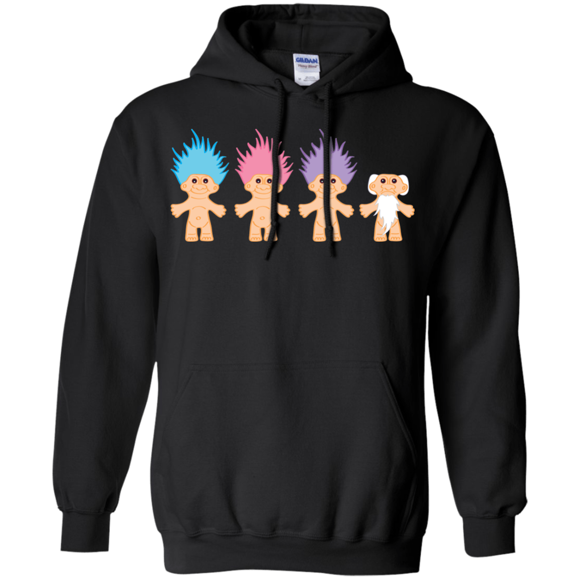 Sweatshirts Black / S Lucky Trolls Pullover Hoodie
