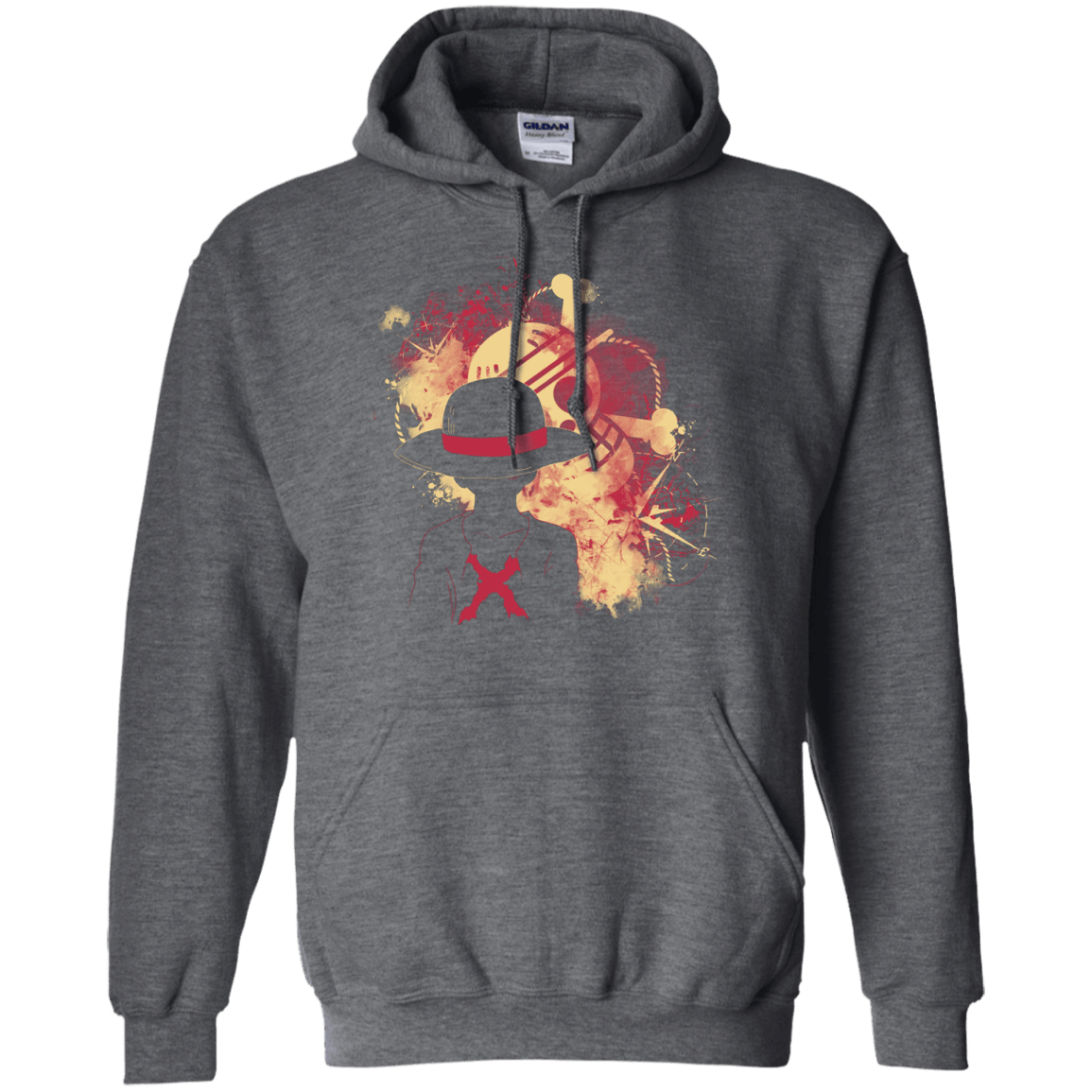 Sweatshirts Dark Heather / S Luffy 2018 Pullover Hoodie