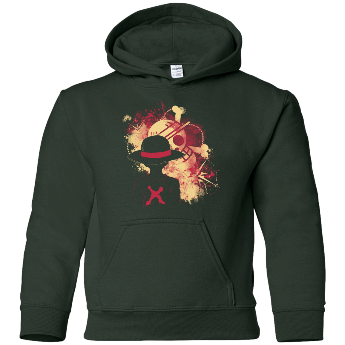 Sweatshirts Forest Green / YS Luffy 2018 Youth Hoodie