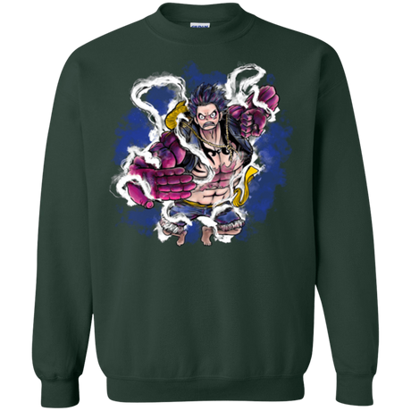 Sweatshirts Forest Green / Small Luffy 3 Crewneck Sweatshirt