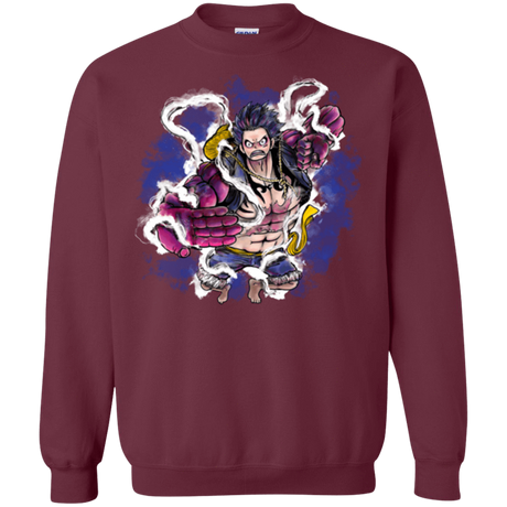 Sweatshirts Maroon / Small Luffy 3 Crewneck Sweatshirt