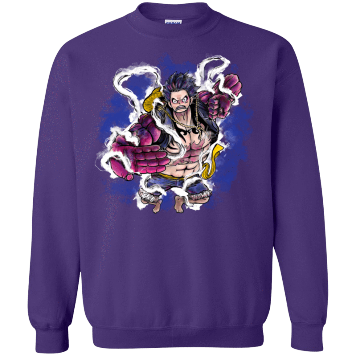 Sweatshirts Purple / Small Luffy 3 Crewneck Sweatshirt