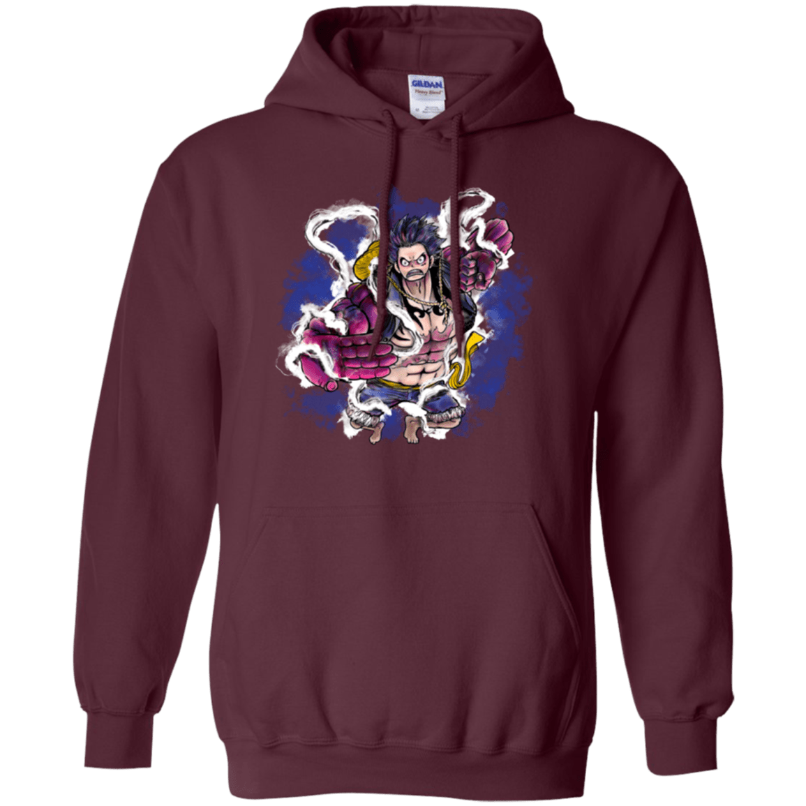 Sweatshirts Maroon / Small Luffy 3 Pullover Hoodie