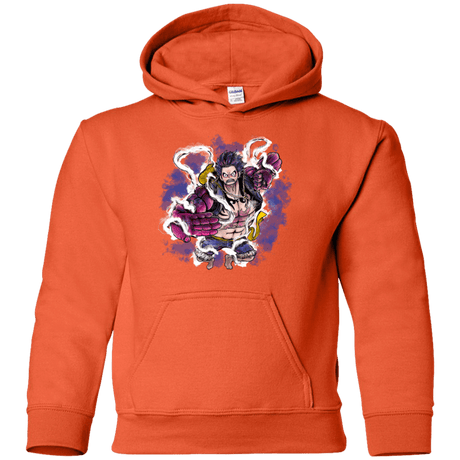 Sweatshirts Orange / YS Luffy 3 Youth Hoodie