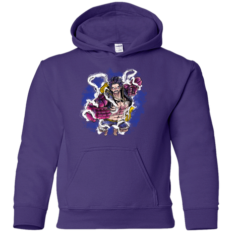Sweatshirts Purple / YS Luffy 3 Youth Hoodie