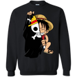 Sweatshirts Black / Small Luffy Flag One Piece Crewneck Sweatshirt