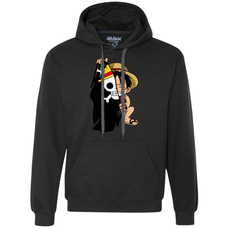 Sweatshirts Black / Small Luffy Flag One Piece Premium Fleece Hoodie