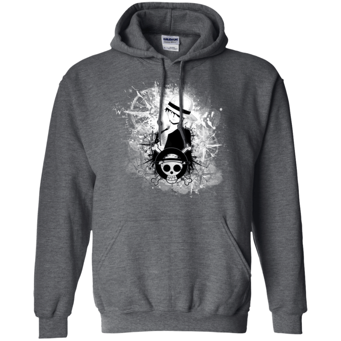 Sweatshirts Dark Heather / Small Luffy Pullover Hoodie