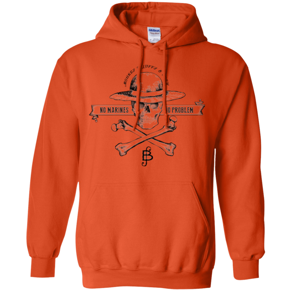 Sweatshirts Orange / Small Luffy Pullover Hoodie