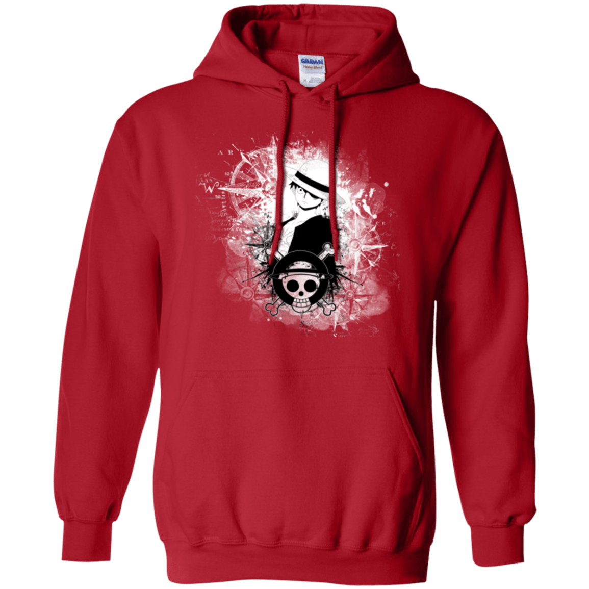 Sweatshirts Red / Small Luffy Pullover Hoodie