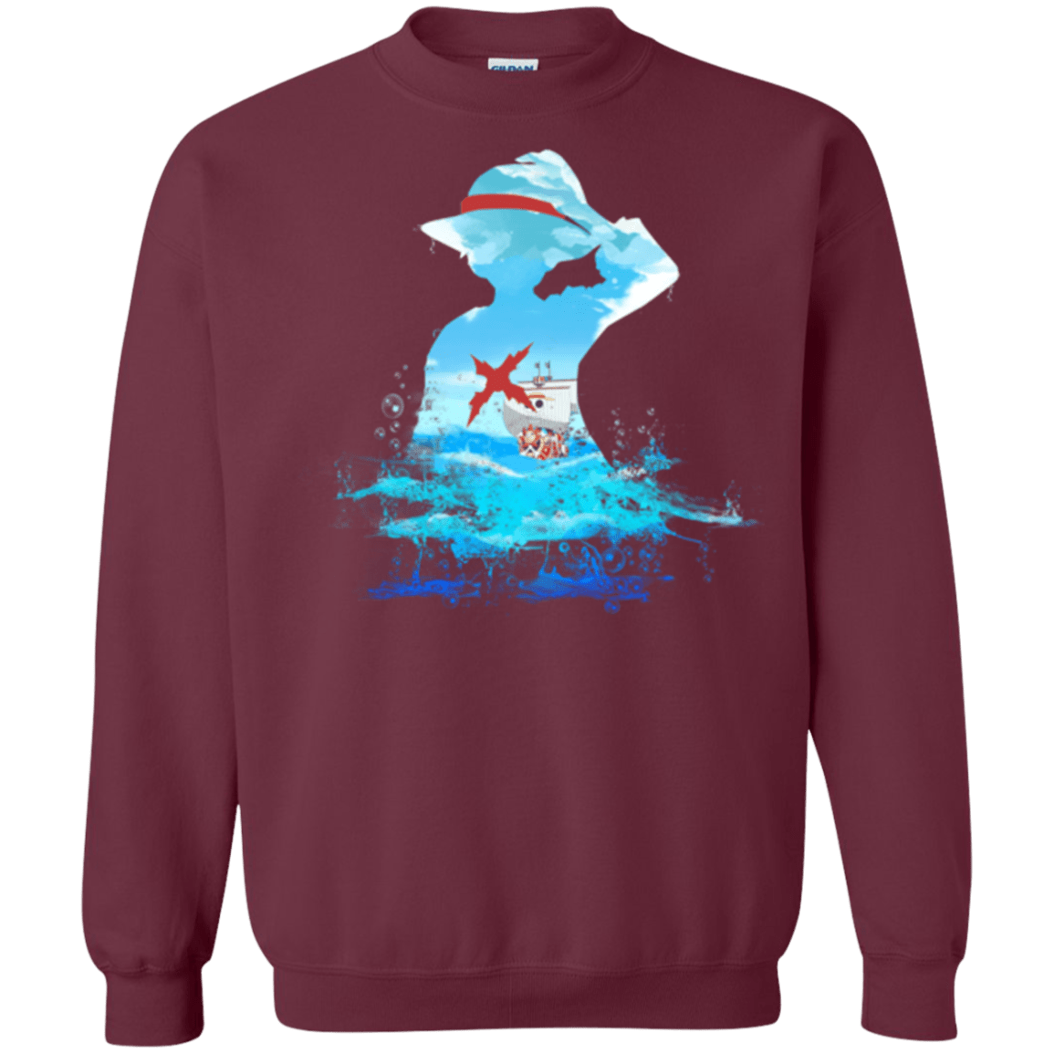 Sweatshirts Maroon / Small Luffy sea 2 Crewneck Sweatshirt