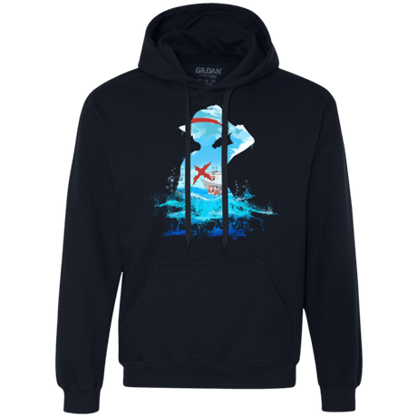 Sweatshirts Navy / Small Luffy sea 2 Premium Fleece Hoodie