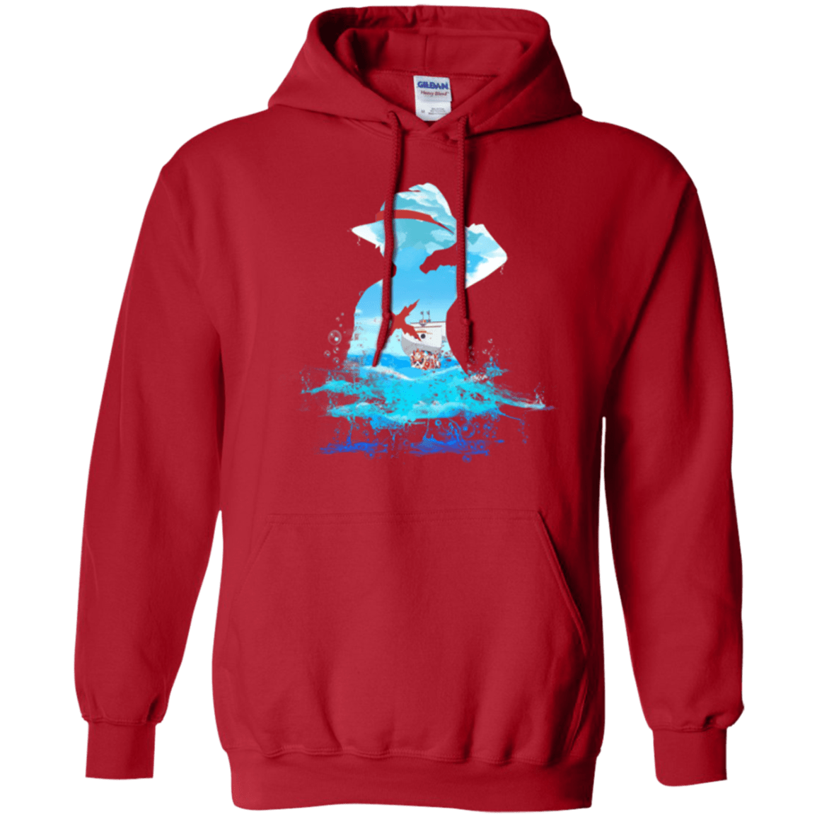 Sweatshirts Red / Small Luffy sea 2 Pullover Hoodie