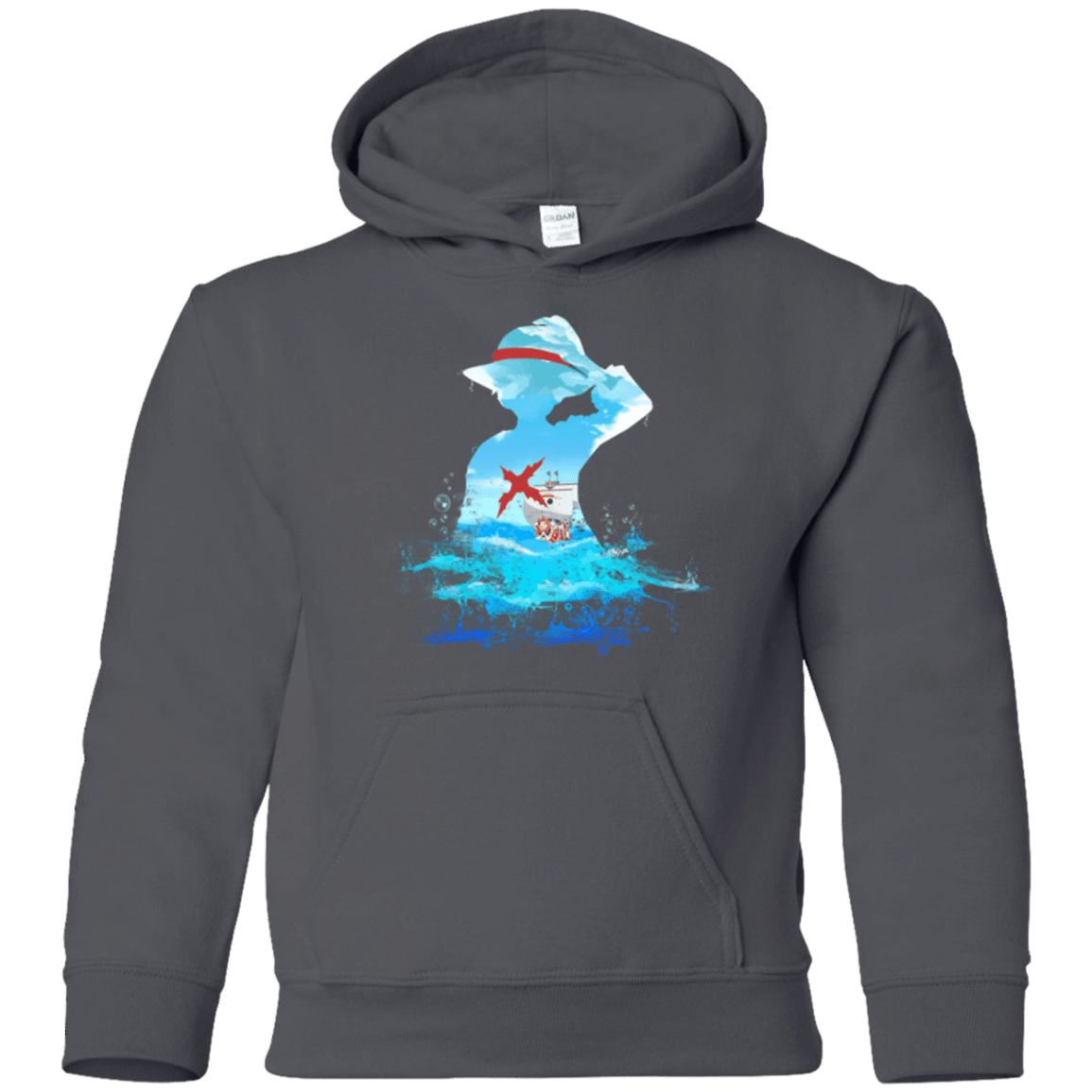 Sweatshirts Charcoal / YS Luffy sea 2 Youth Hoodie