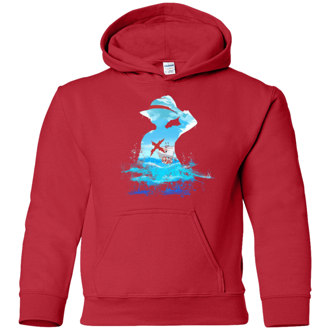 Sweatshirts Red / YS Luffy sea 2 Youth Hoodie