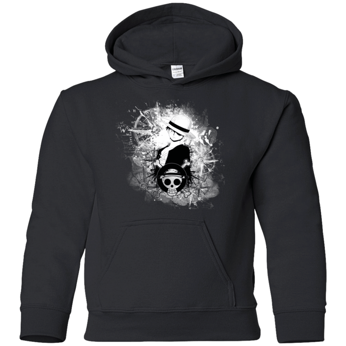Sweatshirts Black / YS Luffy Youth Hoodie