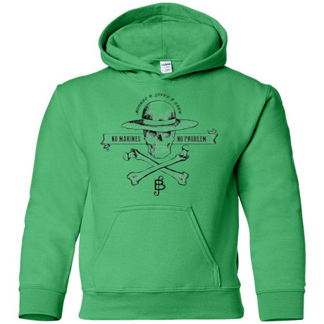 Sweatshirts Irish Green / YS Luffy Youth Hoodie