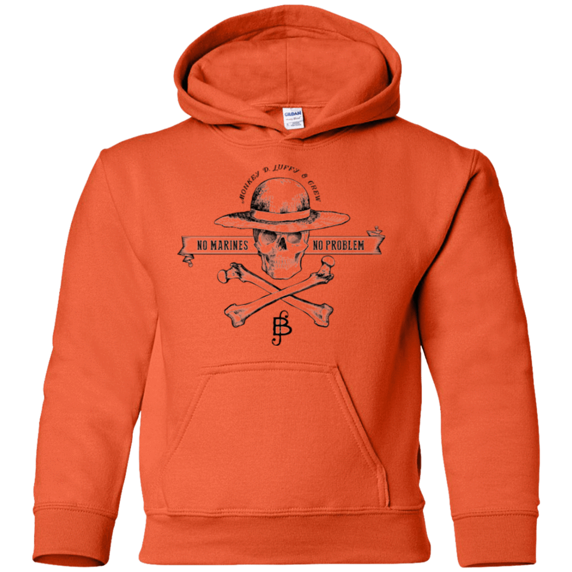 Sweatshirts Orange / YS Luffy Youth Hoodie