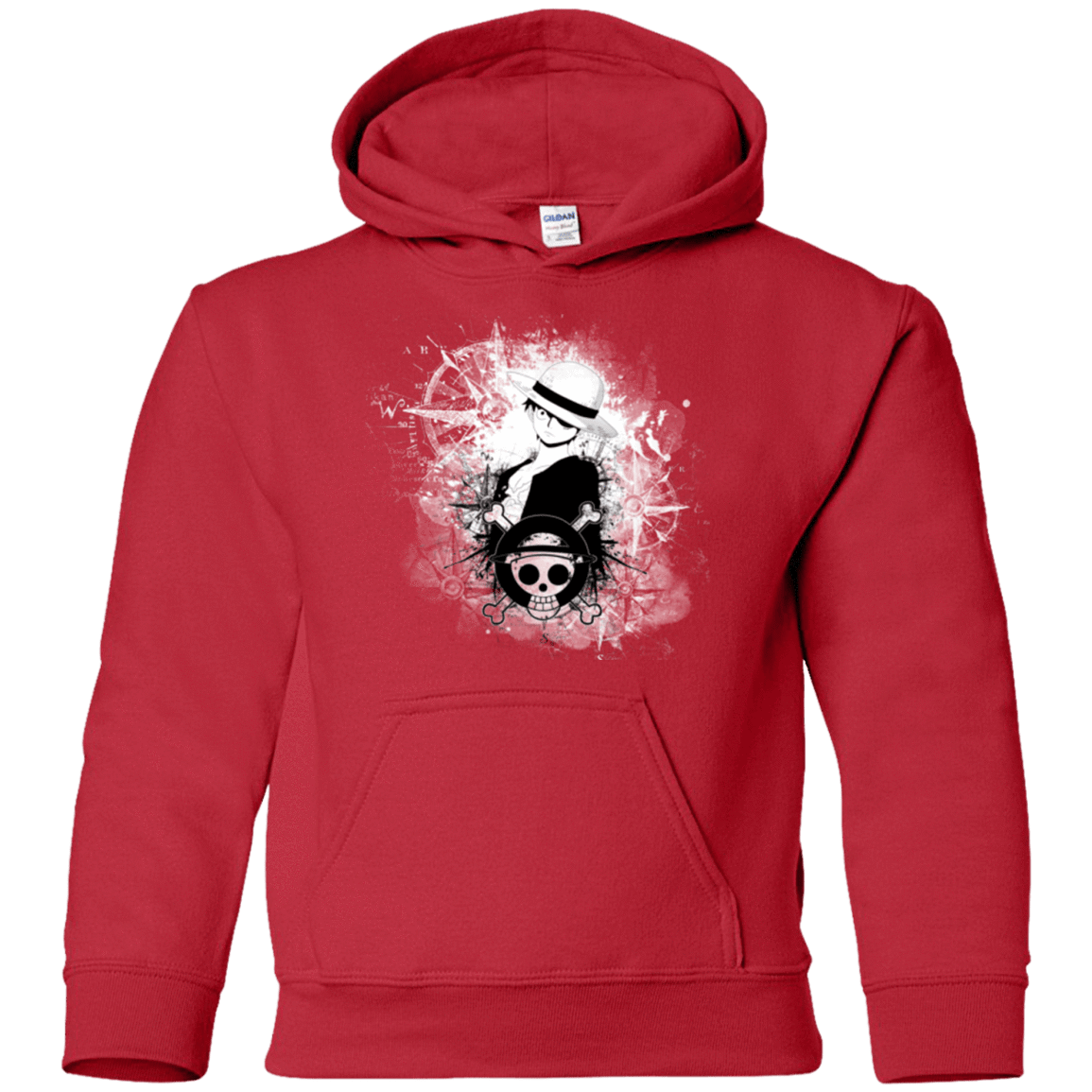 Sweatshirts Red / YS Luffy Youth Hoodie