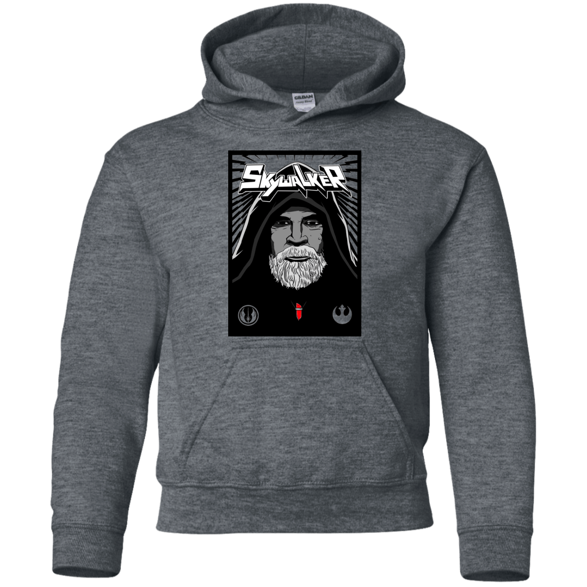 Sweatshirts Dark Heather / YS Luke B Youth Hoodie
