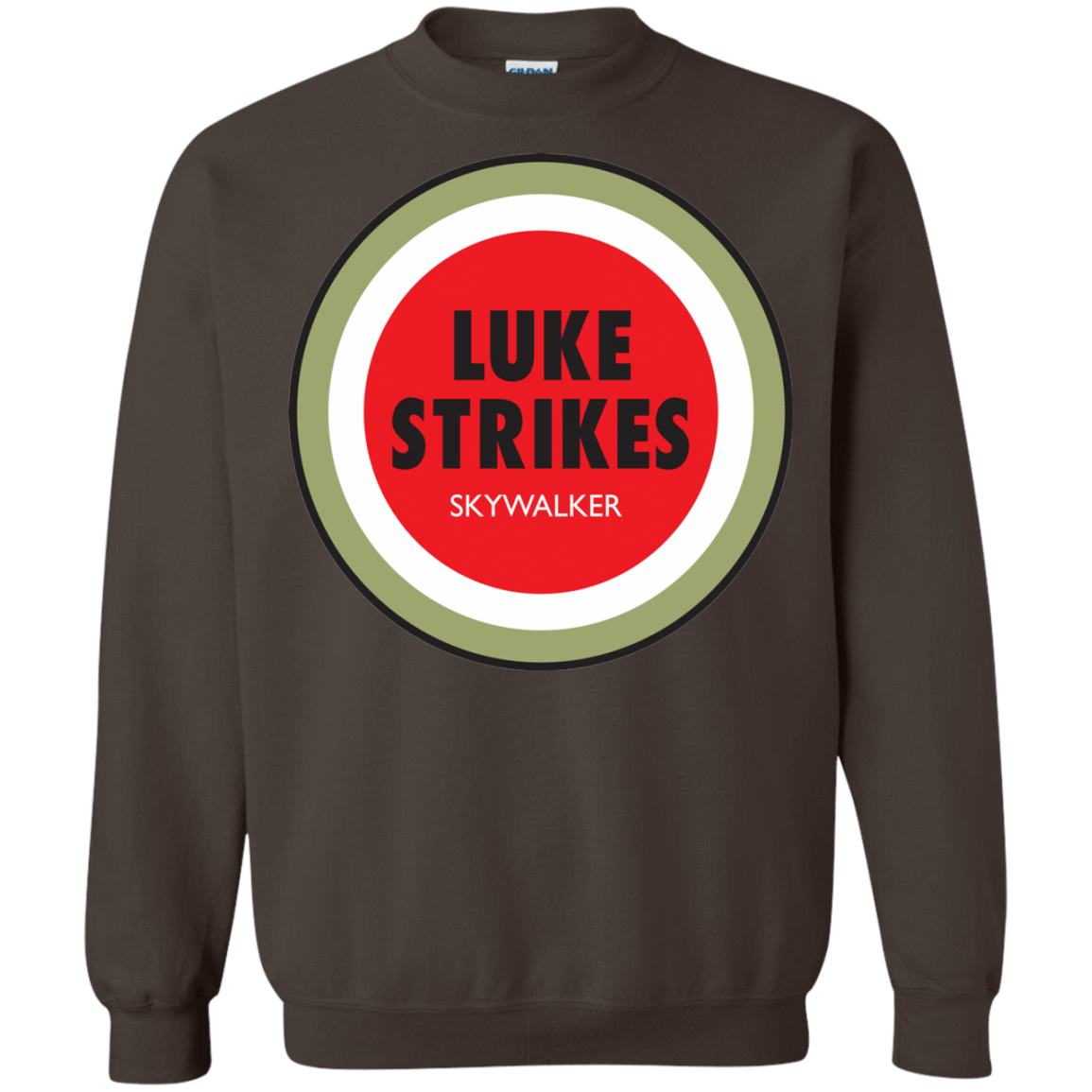 Sweatshirts Dark Chocolate / Small Luke Strikes Crewneck Sweatshirt