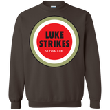 Sweatshirts Dark Chocolate / Small Luke Strikes Crewneck Sweatshirt