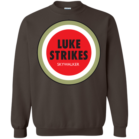 Sweatshirts Dark Chocolate / Small Luke Strikes Crewneck Sweatshirt