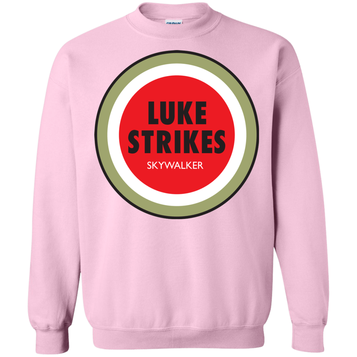 Sweatshirts Light Pink / Small Luke Strikes Crewneck Sweatshirt