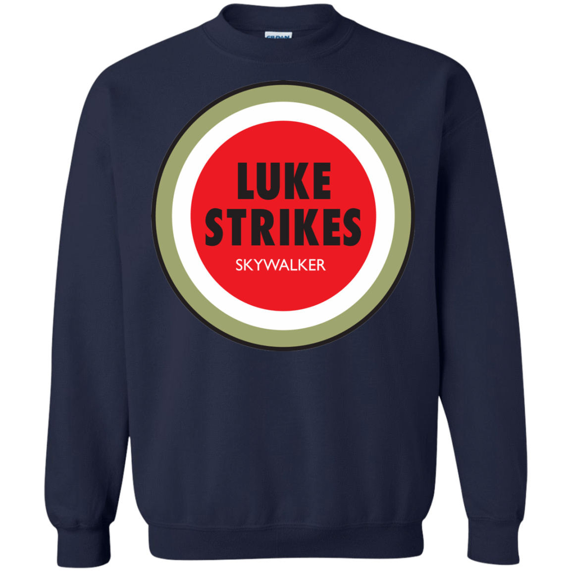 Sweatshirts Navy / Small Luke Strikes Crewneck Sweatshirt