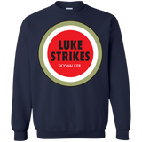 Sweatshirts Navy / Small Luke Strikes Crewneck Sweatshirt