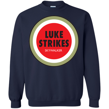 Sweatshirts Navy / Small Luke Strikes Crewneck Sweatshirt