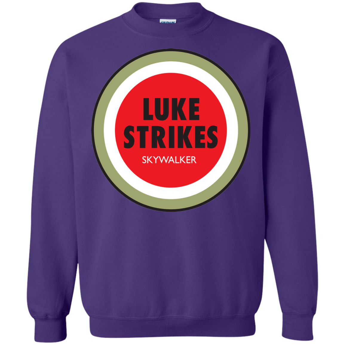 Sweatshirts Purple / Small Luke Strikes Crewneck Sweatshirt