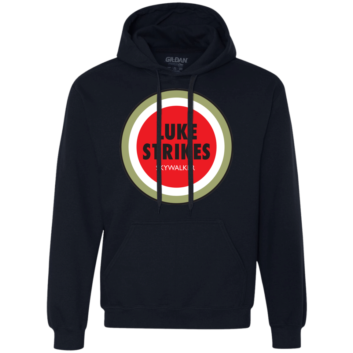 Sweatshirts Navy / Small Luke Strikes Premium Fleece Hoodie