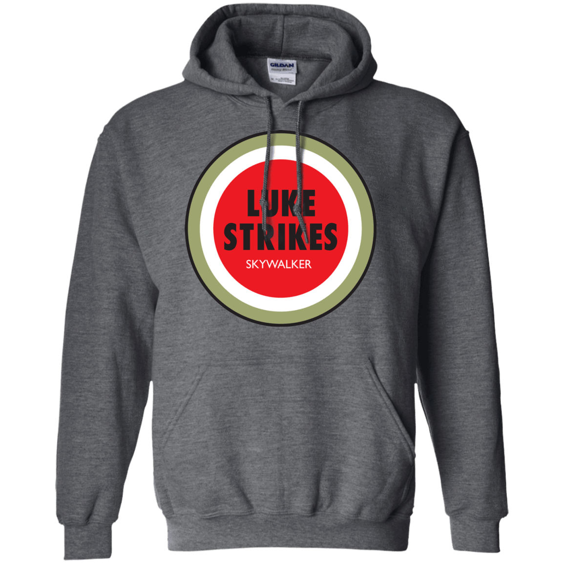 Sweatshirts Dark Heather / Small Luke Strikes Pullover Hoodie