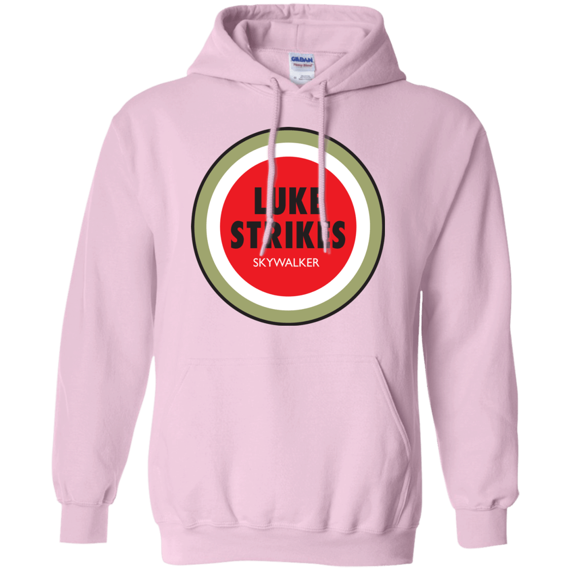 Sweatshirts Light Pink / Small Luke Strikes Pullover Hoodie