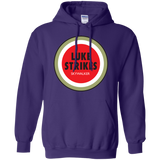 Sweatshirts Purple / Small Luke Strikes Pullover Hoodie