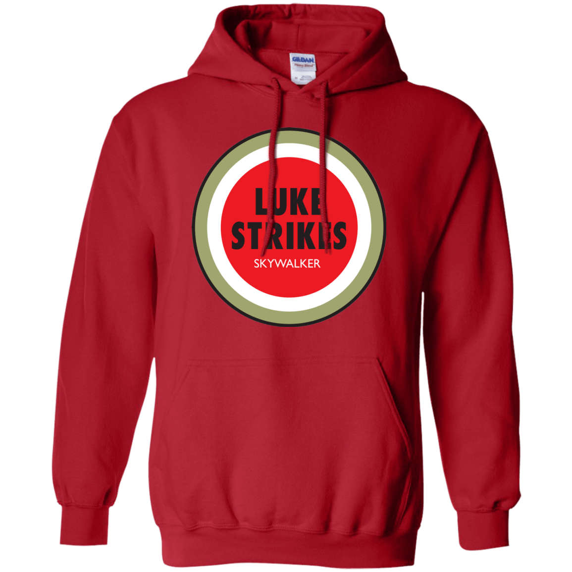 Sweatshirts Red / Small Luke Strikes Pullover Hoodie