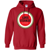 Sweatshirts Red / Small Luke Strikes Pullover Hoodie