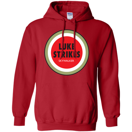 Sweatshirts Red / Small Luke Strikes Pullover Hoodie