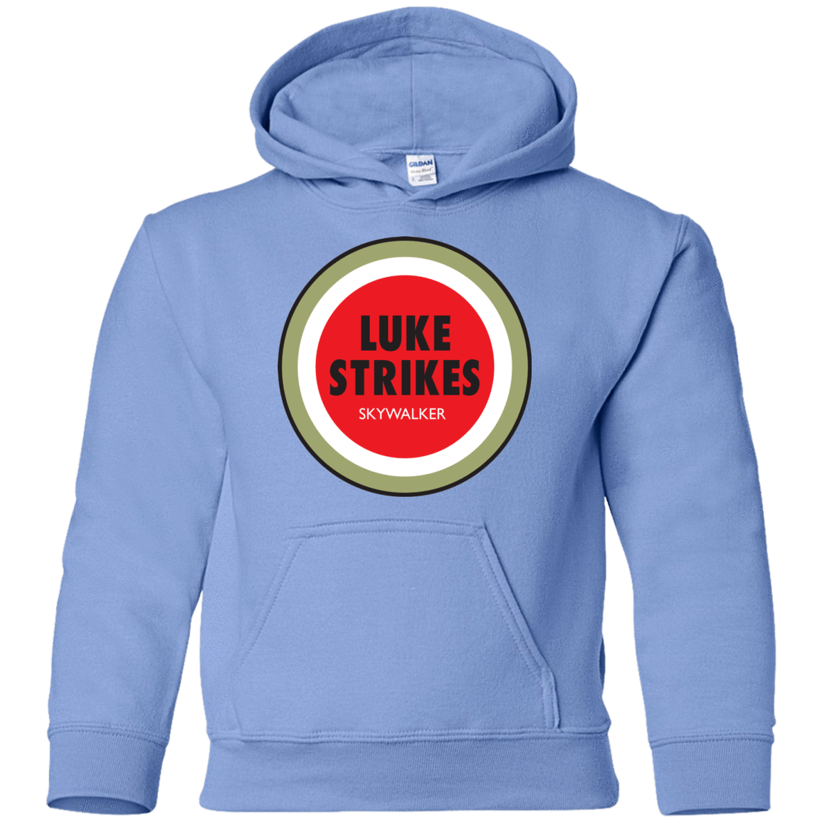 Sweatshirts Carolina Blue / YS Luke Strikes Youth Hoodie