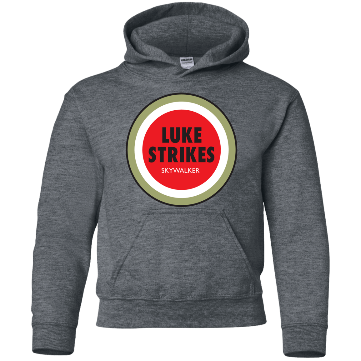 Sweatshirts Dark Heather / YS Luke Strikes Youth Hoodie