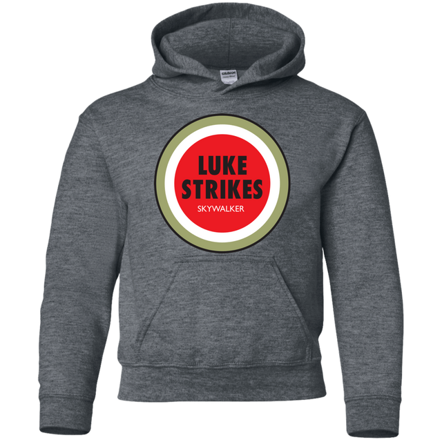 Sweatshirts Dark Heather / YS Luke Strikes Youth Hoodie