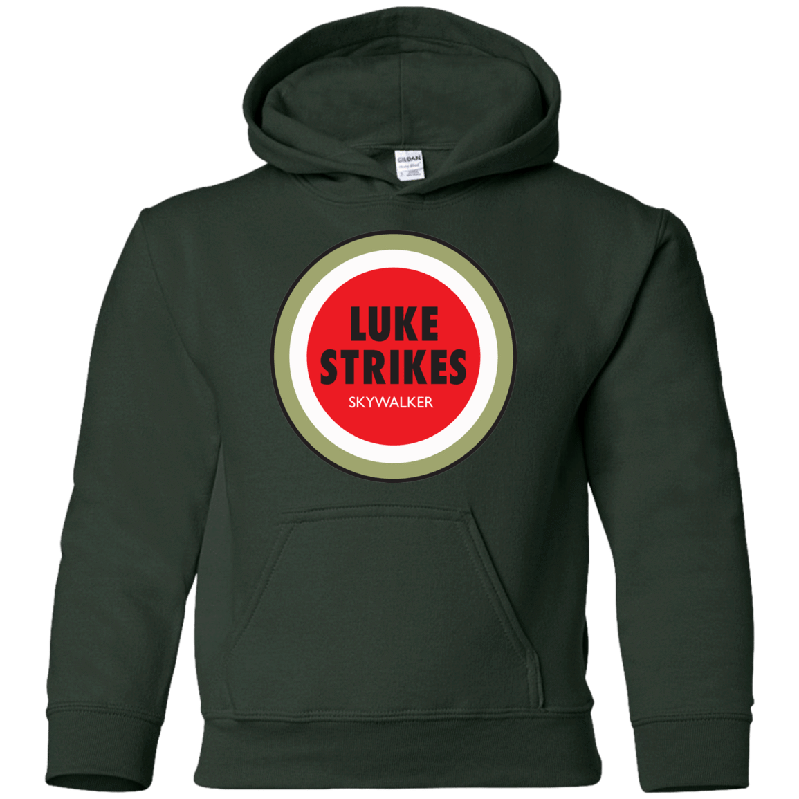 Sweatshirts Forest Green / YS Luke Strikes Youth Hoodie