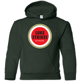 Sweatshirts Forest Green / YS Luke Strikes Youth Hoodie