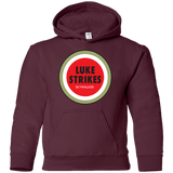 Sweatshirts Maroon / YS Luke Strikes Youth Hoodie