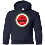 Sweatshirts Navy / YS Luke Strikes Youth Hoodie