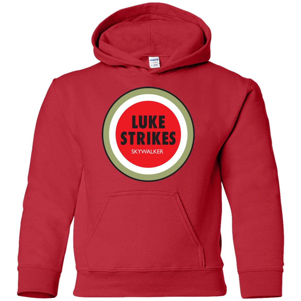 Sweatshirts Red / YS Luke Strikes Youth Hoodie