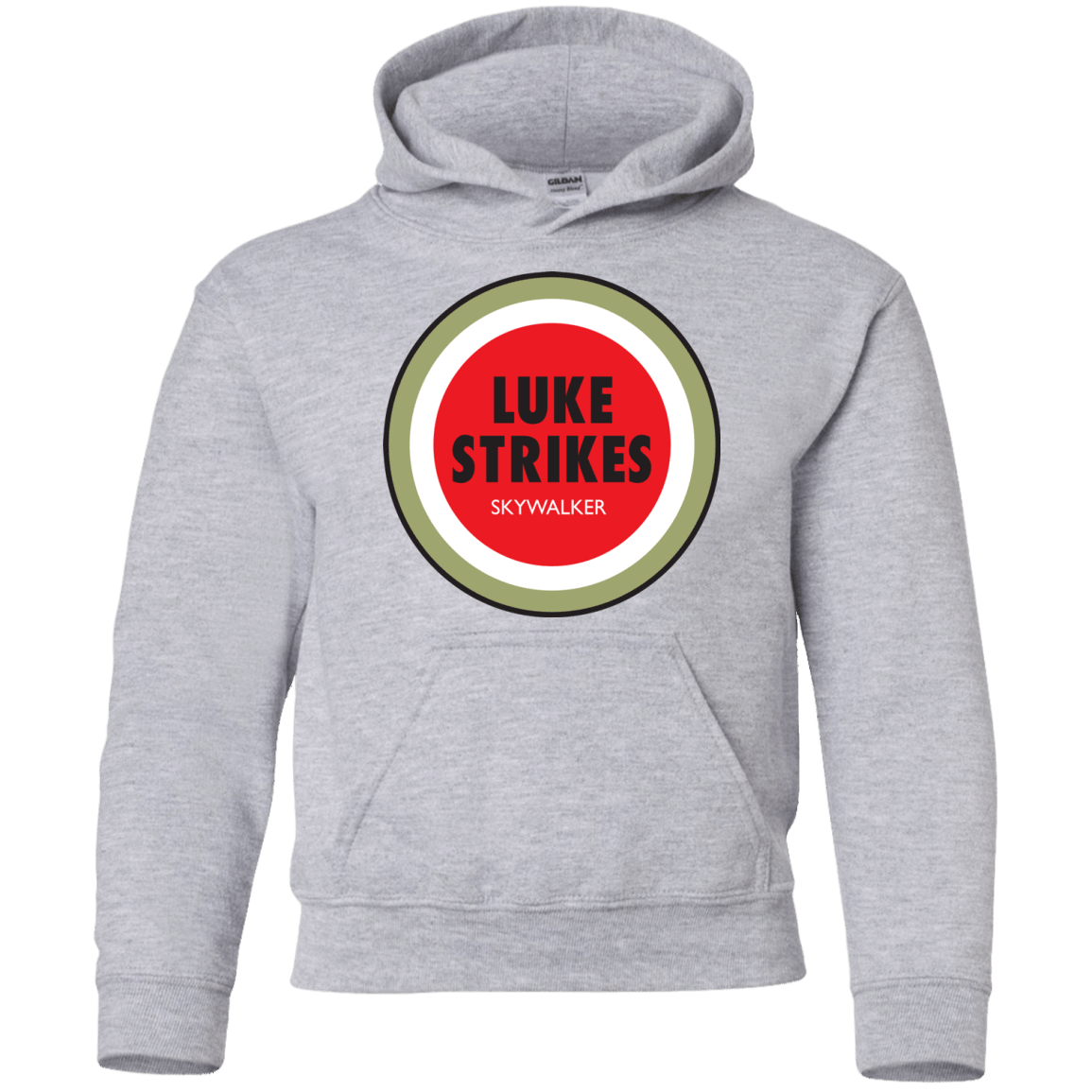 Sweatshirts Sport Grey / YS Luke Strikes Youth Hoodie